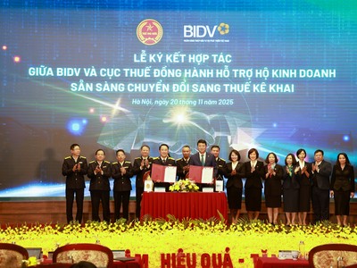 BIDV (BID) cùng ngành Thuế đồng hành hỗ trợ hộ kinh doanh chuyển đổi, bứt phá