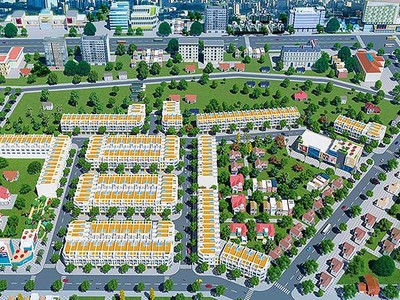 Phối cảnh Dự án Khu dân cư Tân Phước (Bà Rịa - Vũng Tàu cũ) bị chậm tiến độ vì dính phần diện tích xen kẹt do Nhà nước quản lý