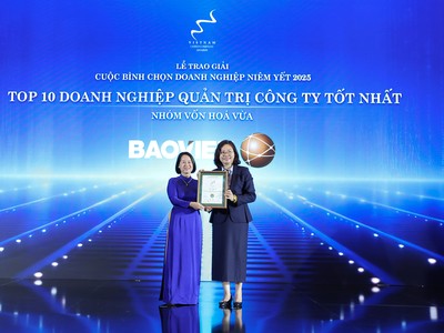 Bảo Việt được vinh danh Top 10 Doanh nghiệp Quản trị công ty tốt nhất 