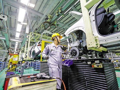 Tỷ trọng công nghệ cao còn thấp, ngay cả của các doanh nghiệp có vốn đầu tư nước ngoài. Ảnh: Đức Thanh 