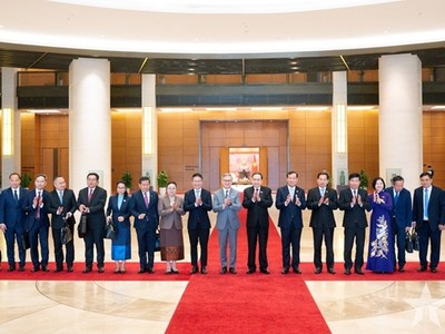 Chủ tịch Quốc hội Trần Thanh Mẫn tiếp Bộ trưởng Ngoại giao Lào 