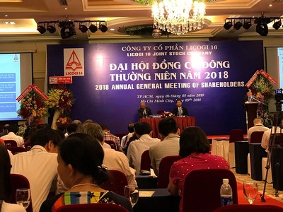 ĐHCĐ Licogi16: Có nhà đầu tư sẵn sàng "tạm ứng" 600 tỷ đồng để LCG thực hiện dự án BT Bình Tiên