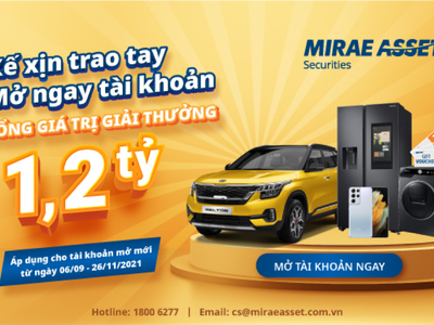 Mở tài khoản chứng khoán trực tuyến 100%, cơ hội trúng KIA SELTOS 2021 cực dễ