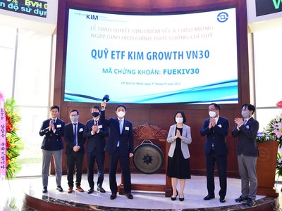  Quỹ ETF KIM Growth VN30 chính thức niêm yết trên HOSE 