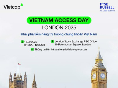 VAD London 2025: Khai phá tiềm năng thị trường chứng khoán Việt Nam cùng Vietcap và FTSE Russell