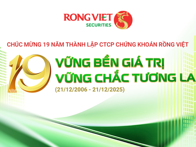 Chứng khoán Rồng Việt kỷ niệm 19 năm “Vững bền giá trị - Vững chắc tương lai” 