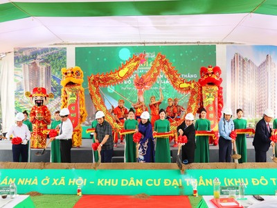 TNG Land khởi công dự án nhà ở xã hội Khu đô thị Peace Village 