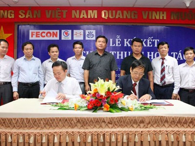 Bộ trưởng Bộ Giao thông Vận tải Đinh La Thăng dự Lễ ký kết hợp tác giữa FECON với TEDI và UTT 