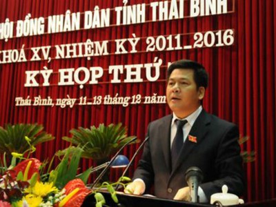 Ông Nguyễn Hồng Diên được bầu giữ chức danh Chủ tịch UBND tỉnh Thái Bình