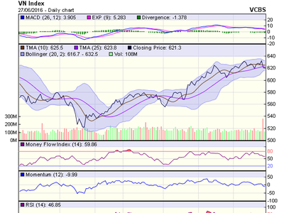 Biểu đồ kỹ thuật VN-Index. Nguồn: VCBS