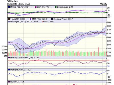 Biểu đồ kỹ thuật VN-Index. Nguồn: VCBS