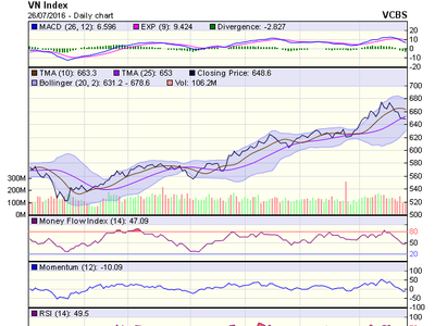 Biểu đồ kỹ thuật VN-Index. Nguồn: VCBS
