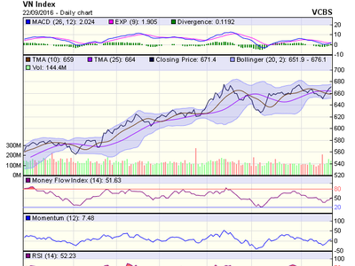 Biểu đồ kỹ thuật VN-Index. Nguồn: VCBS