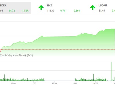 Phiên chiều 11/9: Thị trường khởi sắc, VN-Index tăng gần 15 điểm