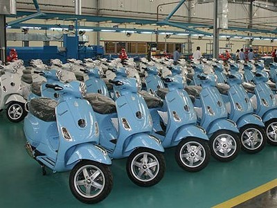 Piaggio Việt Nam xuất khẩu xe máy sang Trung Quốc
