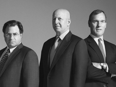 Từ trái sang:  John Weinberg,  David Solomon,  Richard Gnodde 