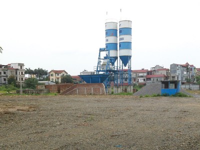 Ngày 6/5, bên trong Dự án B5 Cầu Diễn không có bất cứ hoạt động thi công nào