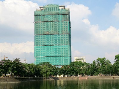 Dự án D.' Palais de Louis nhìn từ Công viên Nghĩa Tân 