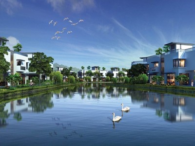 Dự án FLC Garden City được thiết kế trong quần thể nhiều cây xanh, hồ nước