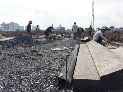 Hạ tầng Dự án Khu nhà ở Tên Lửa Residence đang được hoàn thiện