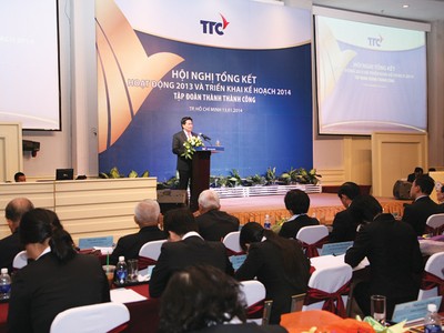 Ông Đặng Văn Thành trong 
Hội nghị tổng kết năm 2013 của TTC 