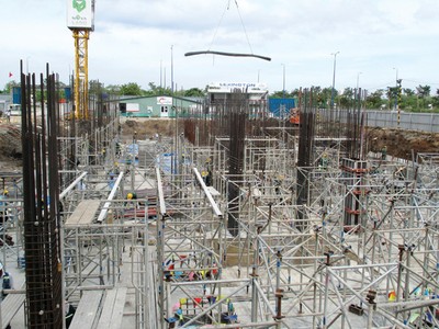 Dự án Lexington ở quận 2 sau khi “về với” Novaland đang được khẩn trương xây dựng - Ảnh: Lê Toàn