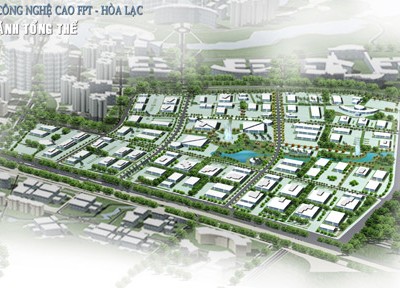 Phối cảnh dự án Khu Công nghệ cao Hòa Lạc