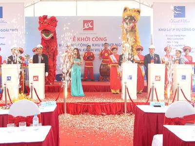 Xuân Cầu khởi công khu dịch vụ công cộng và bể bơi ngoài trời Dự án Xanh Villas