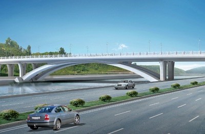 Phối cảnh cầu Bắc Luân II