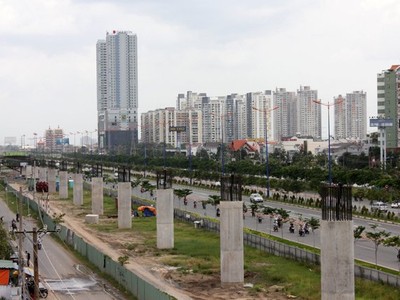 Gói thầu số 2 Xây dựng tuyến trên cao và Depot của tuyến metro số 1 đang được đẩy nhanh tiến độ. 