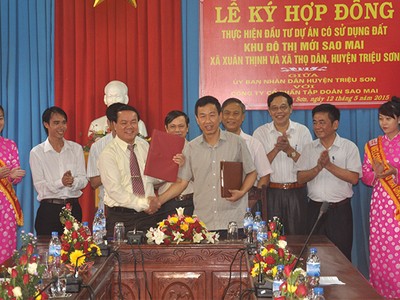 Tập đoàn Sao Mai đầu tư khu đô thị mới tại Thanh Hóa