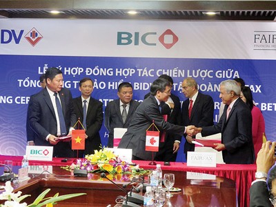 BIC ký kết hợp tác chiến lược với FairFax - tập đoàn bảo hiểm Canada