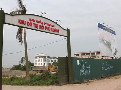 Dự án Khu đô thị Phú Lương của Công ty Trung Việt mở bán rầm rộ gần đây, vẫn đang chây ỳ 143 tỷ đồng tiền thuế