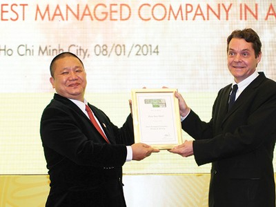 HSG được Euromoney trao tặng giải thưởng “Công ty được quản lý tốt nhất châu Á năm 2014” trong lĩnh vực kim loại và khai khoáng
