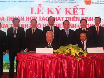 Lễ ký Thỏa thuận hợp tác phát triển kinh tế - xã hội giai đoạn 2015 – 2020 giữa Hà Nam và TP.HCM