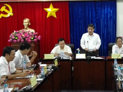 Lãnh đạo UBND tỉnh Bình Dương và Chánh thanh tra tỉnh Bình Dương họp báo thông báo Kết luận thanh tra tại Công ty cổ phần Đại Nam