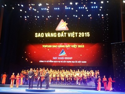 Giải Sao Vàng đất Việt 2015: Đất Xanh đứng Top 2 trên thị trường bất động sản