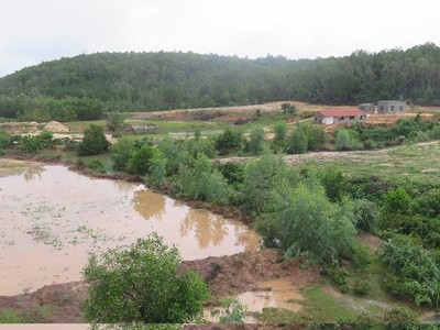 Một góc của mặt bằng Dự án Nhà máy sản xuất sắt xốp Kobelco. Ảnh: Anh Trung