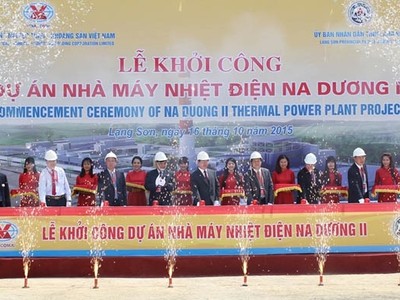 Lễ khởi công dự án Nhà máy Nhiệt điện Na Dương 2