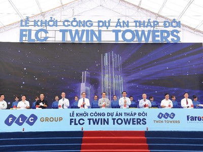 Dự án Tháp đôi FLC Twin Towers đã được Tập đoàn FLC khởi công ngày 8/8/2015