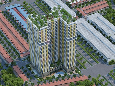 Phối cảnh Gemek Premium nhìn từ trên cao