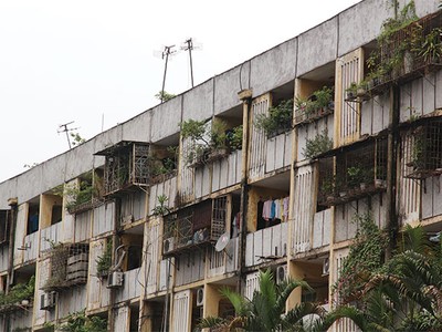 Chung cư cũ khu Giảng Võ được xây cao tối đa 21 tầng.