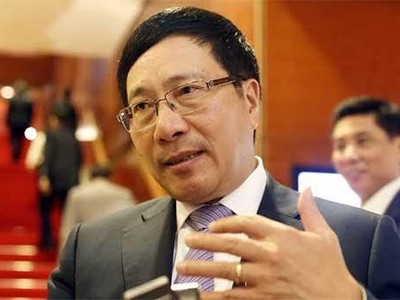 Phó Thủ tướng, Bộ trưởng Ngoại giao Phạm Bình Minh khẳng định ý nghĩa, dấu mốc quan trọng chuyến thăm Việt Nam tháng 5 tới đây của Tổng thống Mỹ Obama. Nguồn ảnh: Quân đội nhân dân