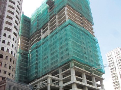 Chung cư Hattoco hiện mới xây dựng xong phần thô 