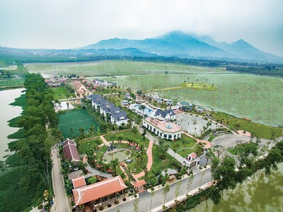 Toàn cảnh Vườn Vua Resort & Villas nhìn từ trên cao