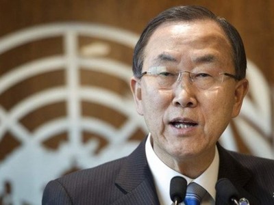 Tổng Thư ký Liên hợp quốc Ban Ki-moon. (Nguồn: AFP)