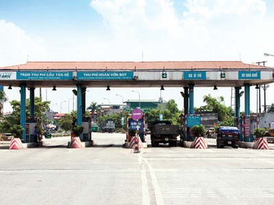 Trạm thu phí Tân Đệ do Tasco thu phí sẽ chỉ giảm phí cho các xe loại 4 và loại 5