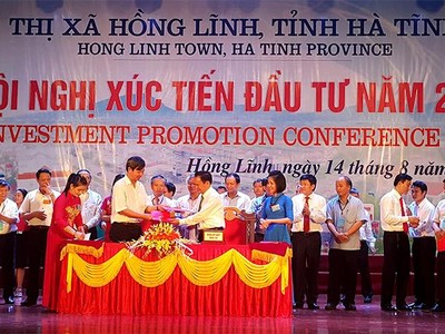 Trên 4.000 tỷ đồng được cam kết đầu tư vào thị xã Hồng Lĩnh tại Hội nghị xúc tiến đầu tư vào địa bàn năm 2016