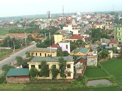 Một góc thị trấn Sóc Sơn (Hà Nội), ảnh Internet