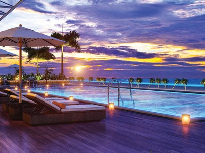 Tiện ích hoàn hảo với 
hồ bơi resort trên không